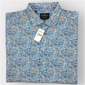 NEW! RODD & GUNN Mens Button Up Shirt Size‎ 3XL Short Sleeve Cotton Casual